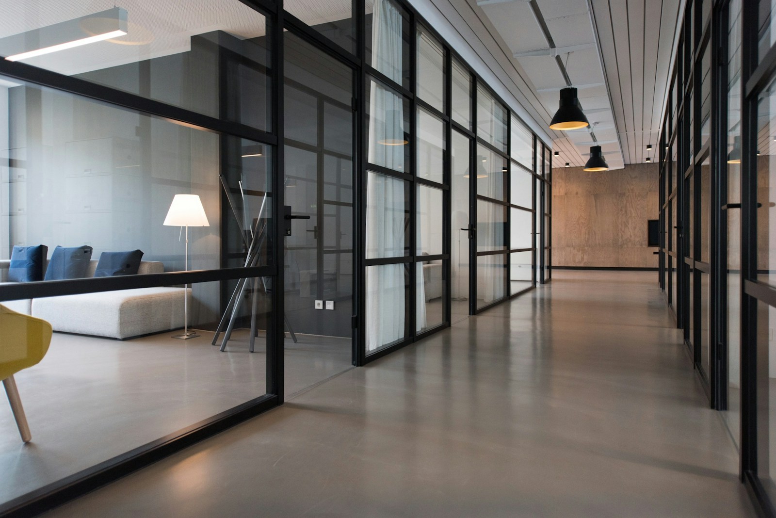 Stock photograph of a bright creative workspace